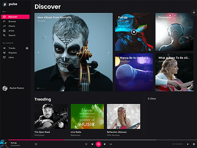 Pulse - Audio, Radio, Music Web App audio music player radio