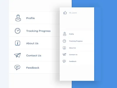 Menu Icons for MealPlan App app design icon illustration meal menu nutrition plan side ui ux vector