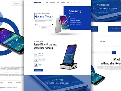 Samsung landing page