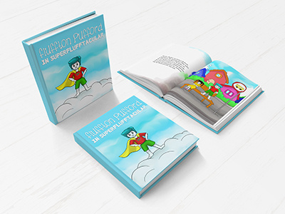 Fluff Book Illustration for Children art book children clouds cute drawing fluff illustration kids