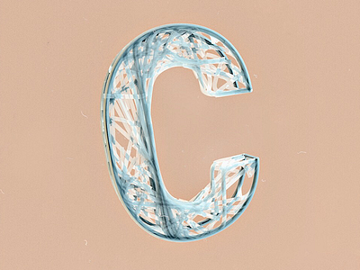 [C] 36 Days of Type 36daysoftype 3d 4d a c4d cgi cinema concrete letter minimal render type