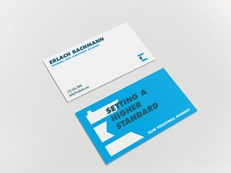 Volleyball Business Cards business cards elite logo minnesota mn volleyball
