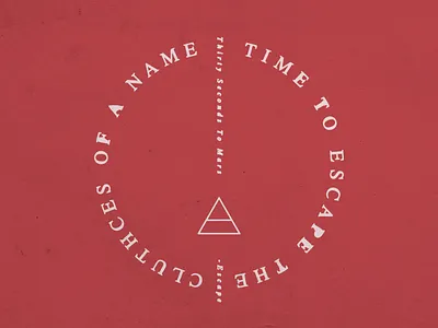 Mars Clutch Circle badge geometry leto mars merch seal seconds stamp thirty