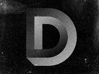 Day 3: D 36daysd 36daysoftype dirty grunge photoshop print type