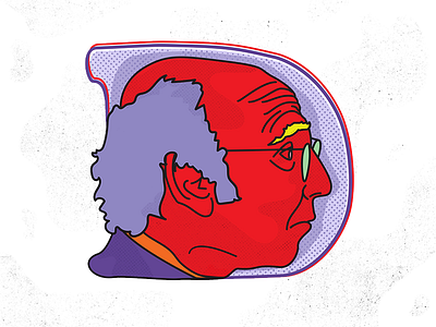 D for David, Larry David 36days d 36daysoftype d illustration larry david larrydavid type typography