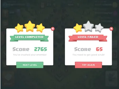 Game UI Fun game mobile ui