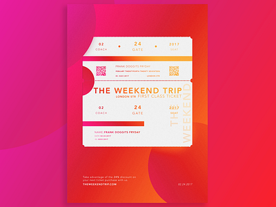 Posters and Gradients ~ The Weekend Trip design gradients photoshop poster typography