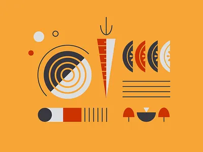 Veggie Tales carrot cooking illustration mushrooms onion vector vegetables veggies