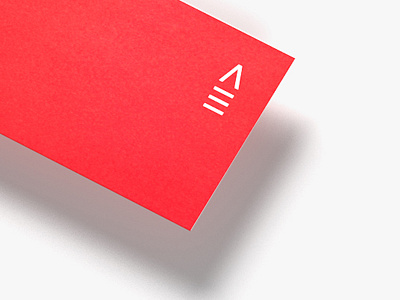 Smart Project Business Card architecture business card creative design lines logo minimal red shape studio