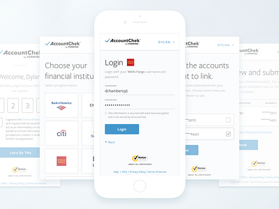 Borrower UI clean finance fintech iphone mobile open sans rwd ui ux web app