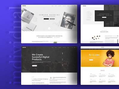 Individual - Showcase Portfolio blog creative cv designer developer freelancer minimal multipurpose personal personal page