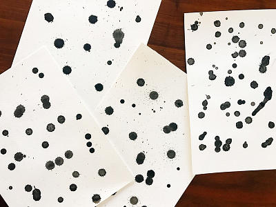 Ink Splatter diy paint splatter texture wip