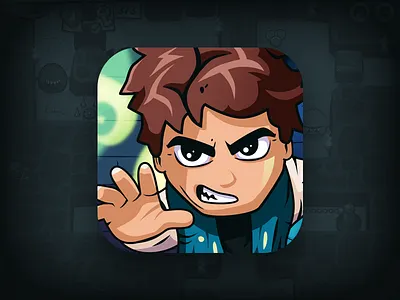 Maze Bandit - Game Icon angry bad look boy character game hand icon market maze bandit