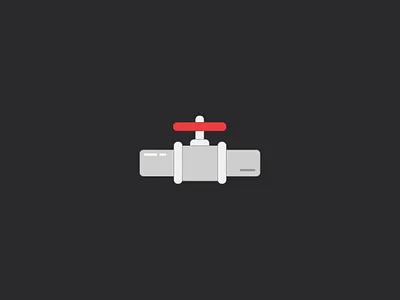 Pipe it down extension icon illustration pipe valve