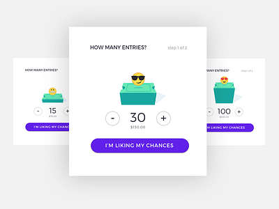 RAFL Checkout button checkout cool design emoji emojis modal price quantity smile ui ux