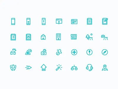 Metromile Iconography iconography icons product ui vector