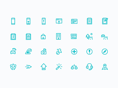 Metromile Iconography iconography icons product ui vector