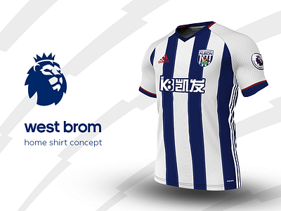 West Brom Home Shirt by adidas adidas football jersey kit premier league soccer west brom