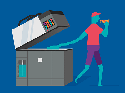 3D Printing fun 3d illustration printer