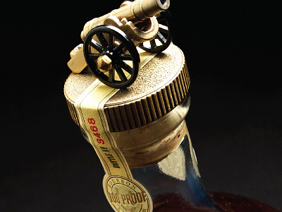 Cassius 2 illustration packaging design prohibition whiskey