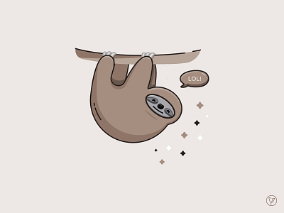 LOL Sloth animal cute illustration lol sloth