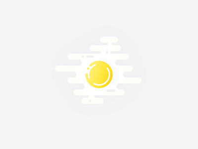 Happy weekend! design egg flat fluid graphic happy minimal sunny side up weekend