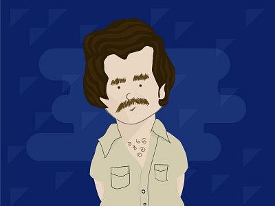 ¿Guess Quien? character illustration narcos netflix pablo escobar