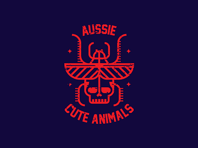 AUSSIE CUTE ANIMALS aussie australia badge bug bugs fly patch red spider