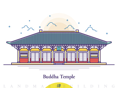 landmark building-04 pages，building，liangsicheng，icon ui，guide