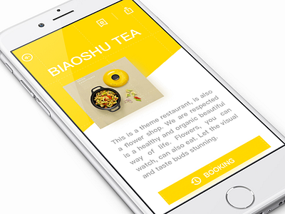 A reservation app app reservation restaurant ui ux yellow