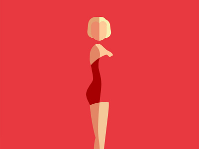 Minimal Marilyn classic film flat marilynmonroe minimal movie vector vintage woman