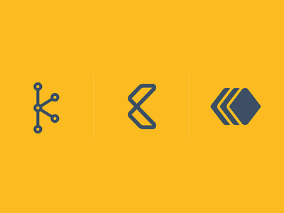 Marks with a K connection data logo mark network networking platform