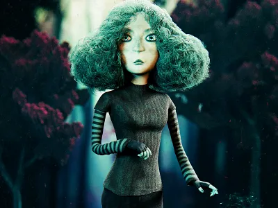 Scissors 3d art blender cartoon character cycles lucas souza