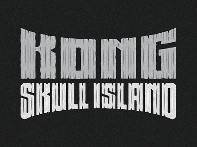 Kong Skull Island hand lettering lettering movie movie title type typography