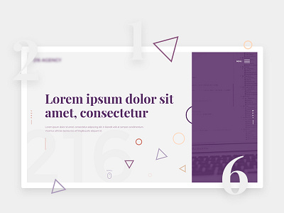 216 Agency 216 agency hero polygon slider trend ui ux