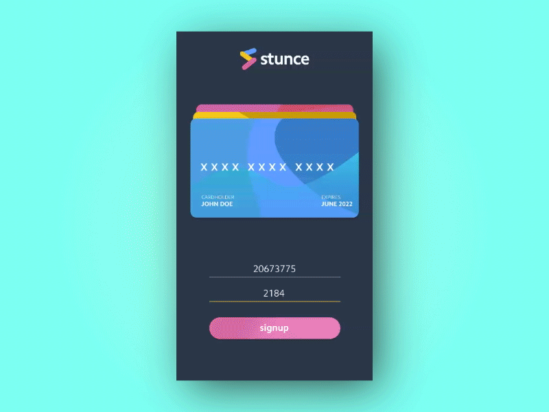 Fintech app interactive branding cards chart color fintech graph illustration login money sign up