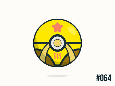 Pokéballday #064 Kadabra Ball clean illustrator kadabra nintendo pokeball pokeballday pokemon pokéball pokéballday pokémon vector