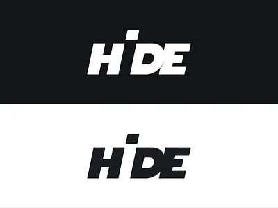 Hide Logotype corporate hide identity logo logotype mark negative space symbol