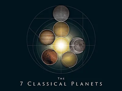 The 7 Classical Planets II astrology astronomy luminaries mythology planets symbol zodiac