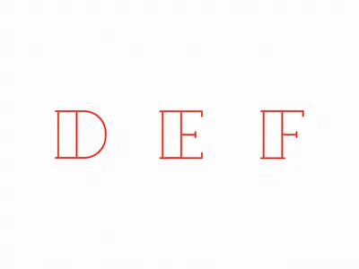 #36daysoftype_def 36 days of type 36days 36daysoftype clean font letters lines type typography vector