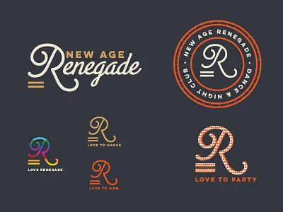 New Age Renegade badge bar equal gay identity logo logo mark