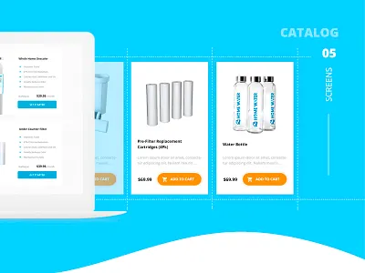 Homewater. Screens. Catalog catalog e commerce store