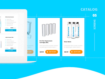 Homewater. Screens. Catalog catalog e commerce store