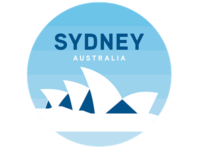 Sydney Badge Illustration art australia badge illustration