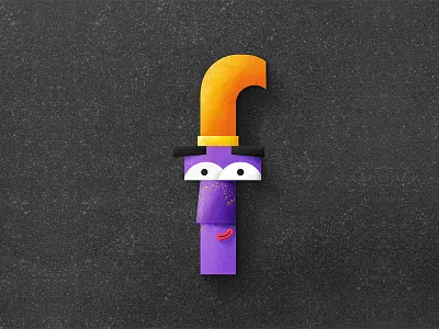 36 days of type - F 36daysoftype 36daysoftypef color cool f freckles