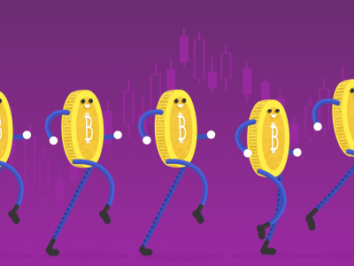 #btc 2d animation btc character gif loop motion design