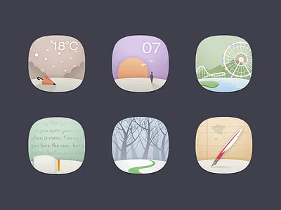 Icon With Emotion android colorful emotion icon