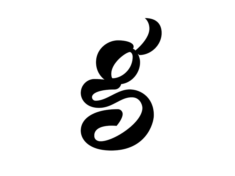 Vectoring process study guides letter g lettering script