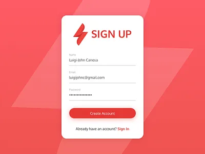 DailyUI Challenge #01 - Sign Up dailyui sign up