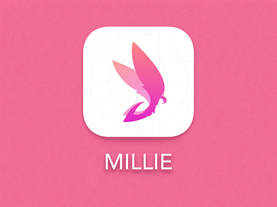 APP LOGO butterfly logo pink salon